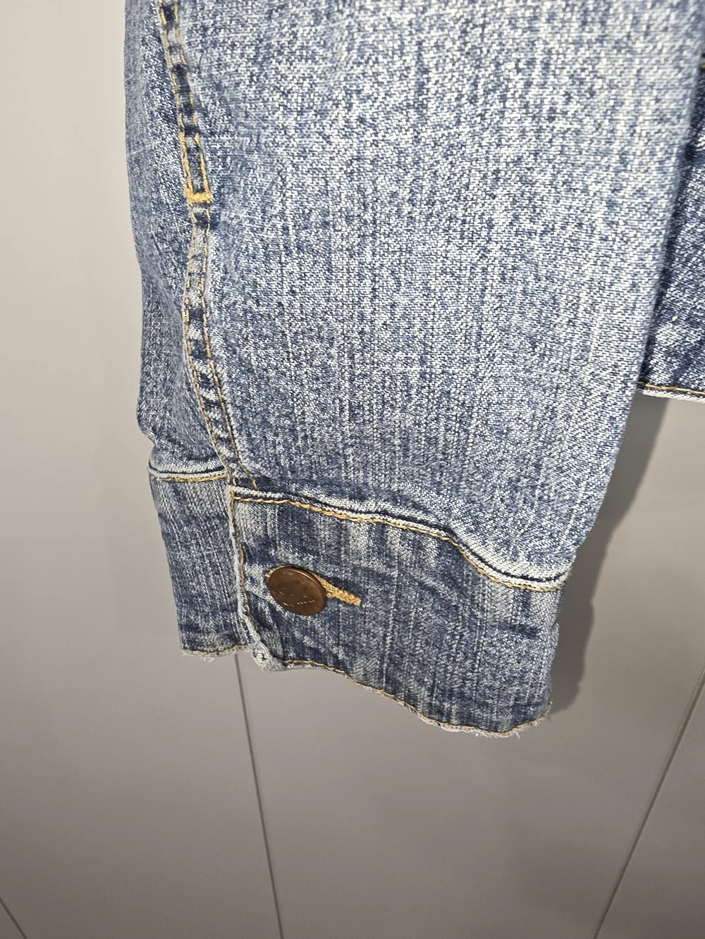VTG FUBU Blue Denim Jacket with Subtle Washed Texture Size 2x Fits Like An XL